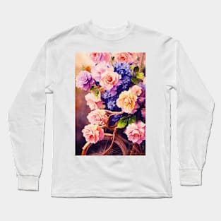 Watercolor bike Long Sleeve T-Shirt